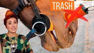 Equestrian Trash - Foam Bit Horse Gag