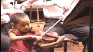 12 Anna Lee 6 years old plays Paganini Violin Concerto