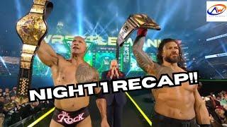 Wrestlemania 40 Night 1 Recap & Reaction  #WWE