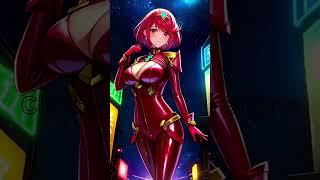 Sexy Ai Anime Girl... Pyra from “Xenoblade Chronicles“ #shorts #anime #animeedit