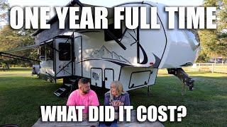 One Year Full Time RV Cost - We Were Shocked