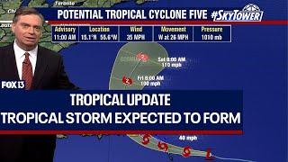 Tropical Storm Ernesto could form Monday