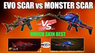 Evo Scar vs Monster Attack Scar Free Fire  Megalodon Scar vs Monster Attack Scar Test Free Fire