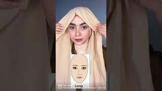 Hijab wrap untuk berbagai bentuk wajah #hijab #hijabfashion #faceshapes #hijabfashion #shorts