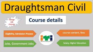 Draughtsman Civil ITI course details  draftsman civil  Draughtsman civil jobs- career connections