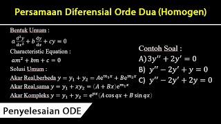 Persamaan Diferensial Orde Dua Homogen