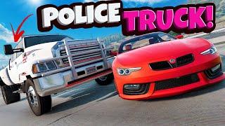 NEW Police Truck is Perfect for WRECKING Suspects in BeamNG Drive Mods