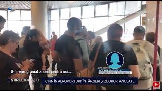 Stirile Kanal D - Chin in aeroporturi intarzieri si zboruri anulate  Editie de seara