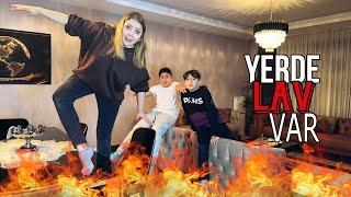 EVİN İÇİNDE YERDE LAV VAR CHALLENGE  THE FLOOR İS LAVA CHALLENGE