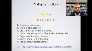 TESOL Teaching Tips Giving instructions