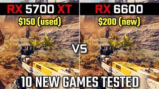 RX 5700 XT vs RX 6600  10 New Games Tested