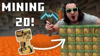 Mining 20 Minecraft Mining Kits 148 have a Rare Golden Creeper