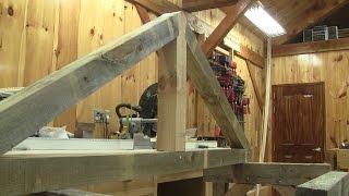 The Woodpecker Ep 115  - Im showing how I made my timber frame trusses