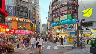 Walking from Myeongdong to Dongdaemun on a summer night  Walking Tour Seoul 4K HDR