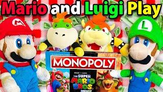 Crazy Mario Bros Mario and Luigi Play Monopoly 2