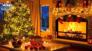 11 Hours Beautiful Instrumental Christmas Music with Fireplace Cozy Christmas Ambience 2024