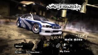 NFS Most Wanted - Debug Car Customize in Main Menu