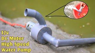 How to make water pump with dc motor  12v high speed dc motor water pump