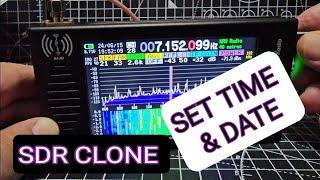 SDR -CLONE RECEIVER v1.0 - SET TIME AND DATE