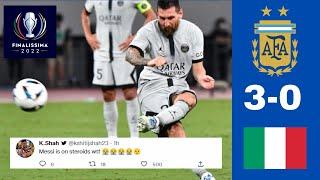 Lionel Messi taking Free-kicks  Messi Destroying Italy   Argentina vs Italy Finalissima 2022