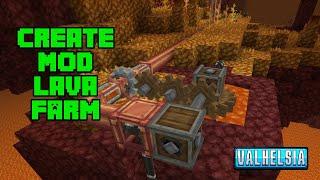 CREATE Mod Lava Farm  in the Nether   Valhelsia 5  Minecraft 1.19.2 EP16