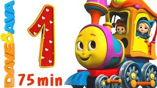 Numbers Song Collection  Number Train 1 to 10  Counting Songs and Numbers Songs from Dave and Ava