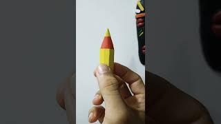 An Origami Pencil that looks so real. #origamipencil  #origami