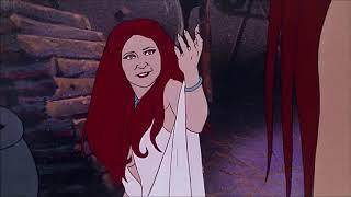 Fire and Ice 1983 Ralph Bakshi & Frank Frazetta - Red-headed Lady Scenes