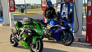 TUNED ZX4RR AND GSXR 600 HIT BACKROADS