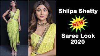 Bollywood Replica Saree Look  Saree Draping Shilpa Shetty Look 2020  New Stylish Saree Drape