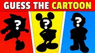 Guess the CARTOON character by its SHADOW  Cartoon Silhouette Quiz