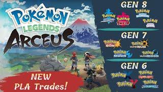 Pokémon Legends Arceus Shiny TRADE TEST  SWSH Link Trades  Gen 67 Wonder Trades & GTS