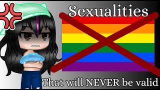 Sexualities that are NOT valid and never will be