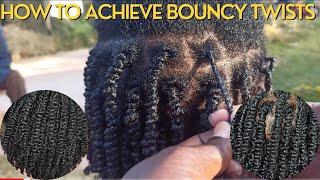 How To Achieve Bouncy and Juicy Twists  Kenyan Natural Hair  Njoki Gitahi