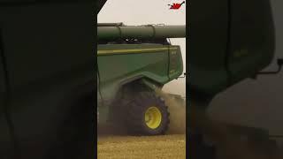 X9 john deere slow motion when harvesting mode on #ikadanysuwanto