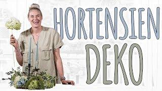 TRENDIGE HERBSTDEKORATION MIT HORTENSIEN AUS DEM GARTEN - DIY