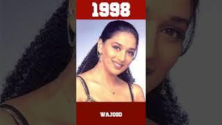 Evolution of Madhuri Dixit 1984 to 2023  #evolution  #shortvideo #ytshorts