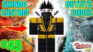 ⭐NEW SHINDO LIFE CUSTOM OUTFITS CODES #45⭐