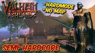 Ashlands Semi-hardcore EP01 Learning Our Island Hardmode No-Map Valheim