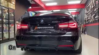 BMW F30    - Custom Axle back A Performance Exhaust Valve System