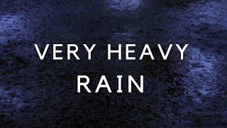 Heavy Rain for Sleep Rain Noise to Sleep in 2 Minutes with Dark Screen  Noise Cancelling Sound