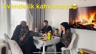 YARIŞMADAN GELDİMEVİMDE İLK KAHVALTIM️