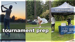 a week in my life preparing for a golf tournament