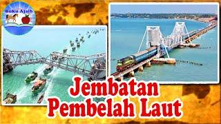 Jembatan Kereta Api Ekstrim Pembelah Laut di India  Info Dunia  Buku Ajaib