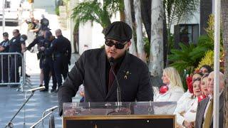 Johnny Lopez speech at Jenni Riveras Walk of Fame star unveiling ceremony