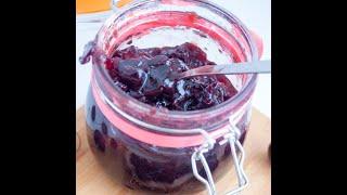 Cherry Jam without Pectin - Low Sugar  in less than 30 minutes