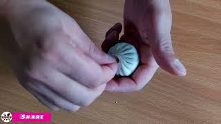 How to wrap momosdumplings  momos folding technique in super slow motion  momo making tips