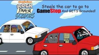 Rock Paper Scissors steals the car to go to GameStopGrounded