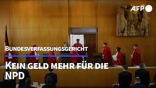 Karlsruhe NPD bekommt keine Staatsgelder mehr  AFP