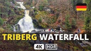  TRIBERG WATERFALL Walking Tour in Black Forest 4k HDR Triberger Weihnachtszaubers & FIRE SHOW 